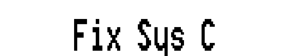 Fix Sys C Font Download Free